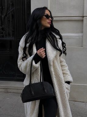 Zara Faux Leather Shoulder Bag